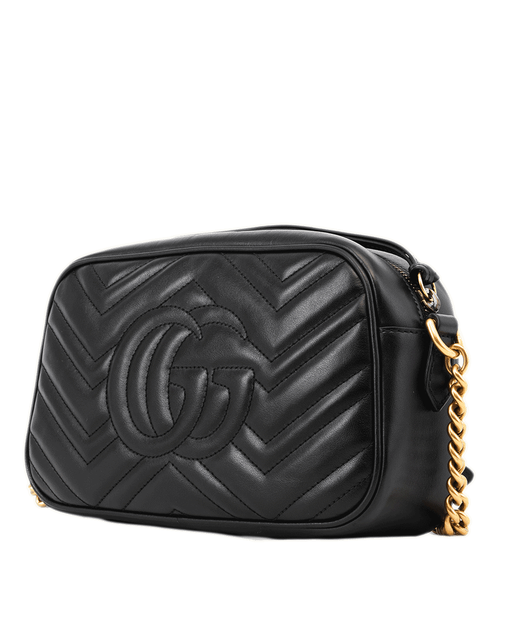 47 GUCCI GG MARMONT CAMERA 24 BLACK CALF GHW 447632 520981 0595