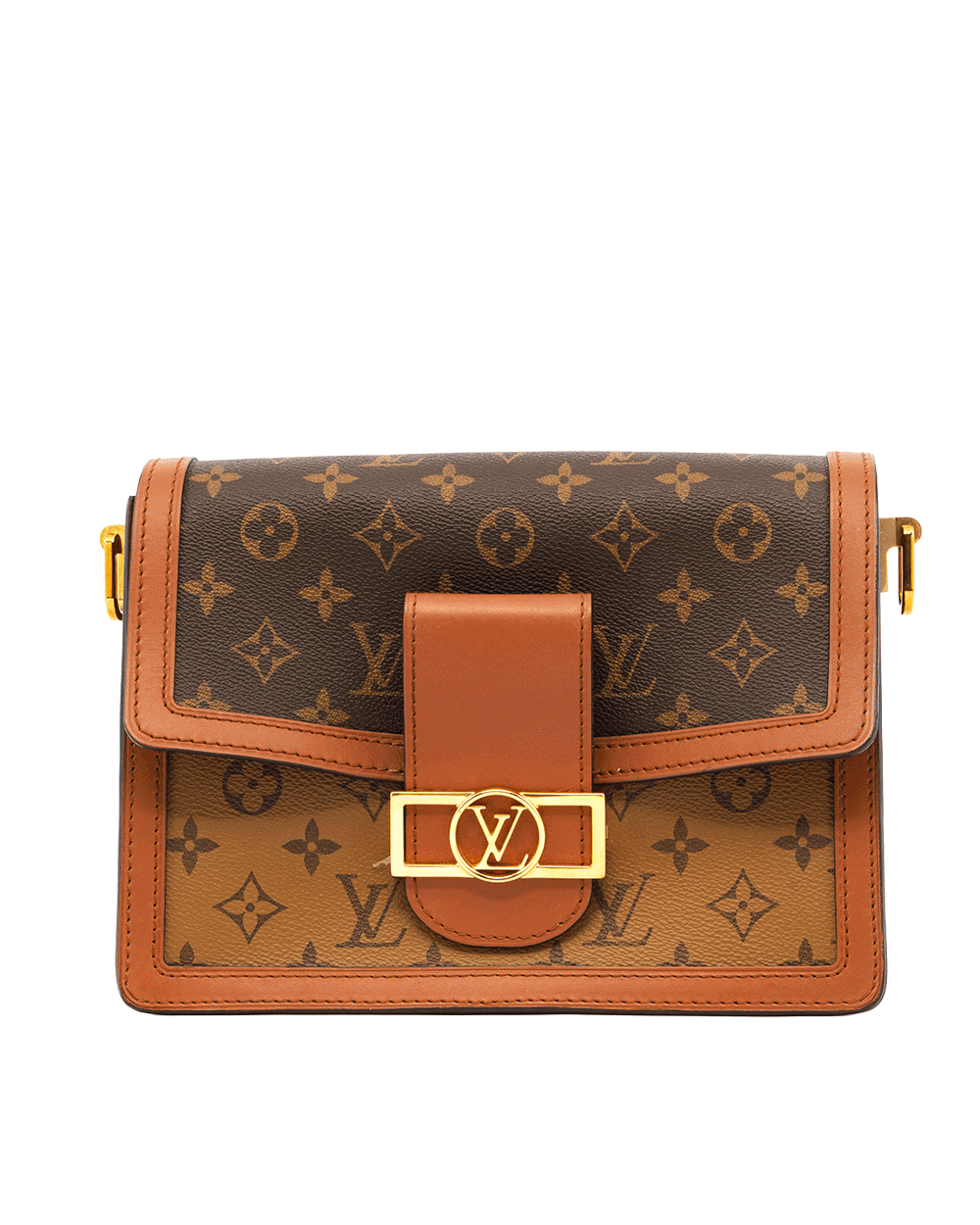 48 LV DAUPHINE MEDIUM REVERSE MONOGRAM CANVAS GHW MICROCHIP 0997
