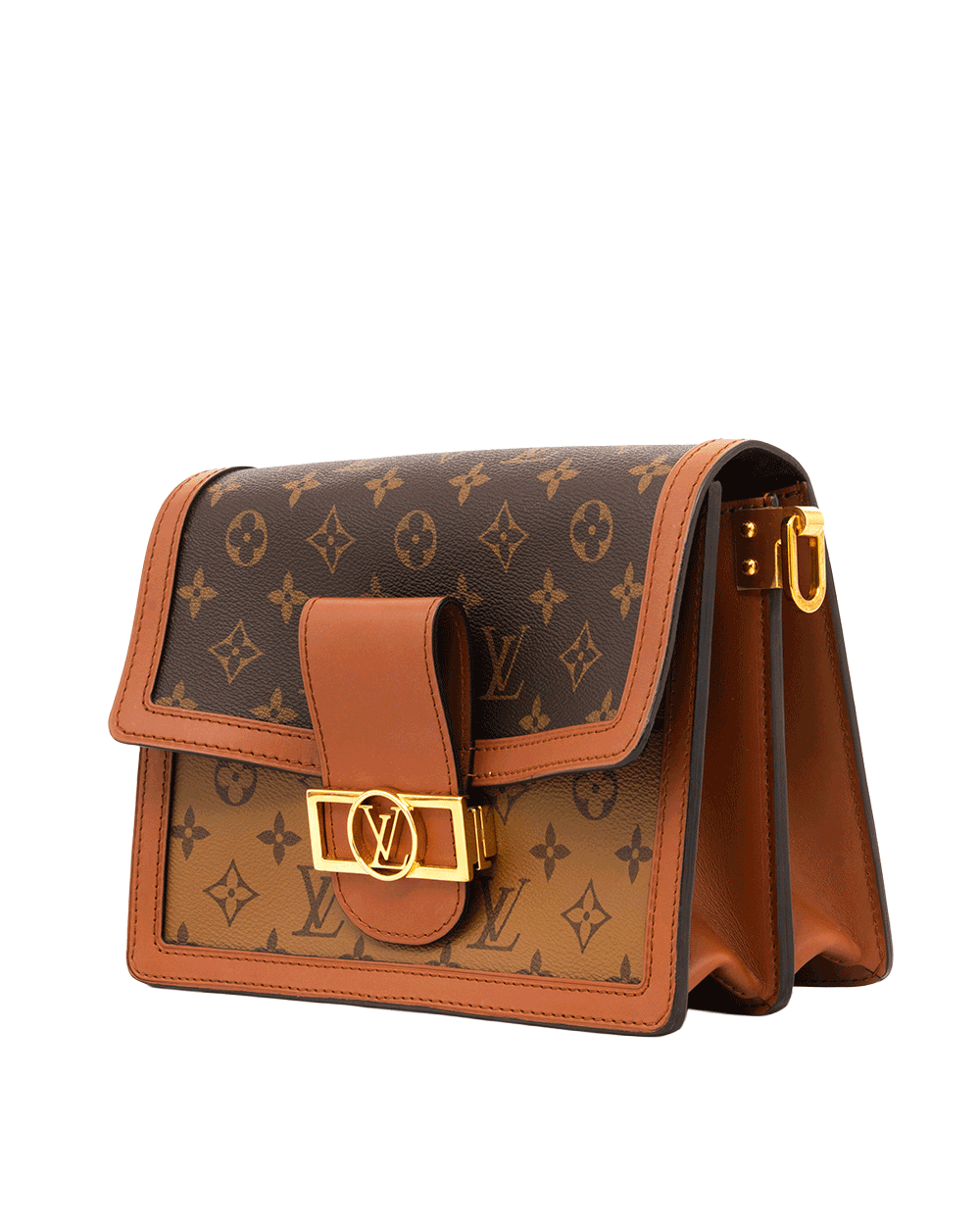 48 LV DAUPHINE MEDIUM REVERSE MONOGRAM CANVAS GHW MICROCHIP 0998