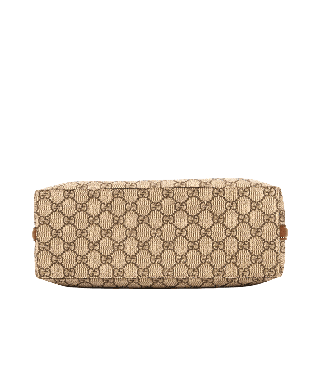 51 GUCCI EMBLEM BUCKET SMALL BROWN GG MONOGRAM CANVAS GHW 815214 493075 0578