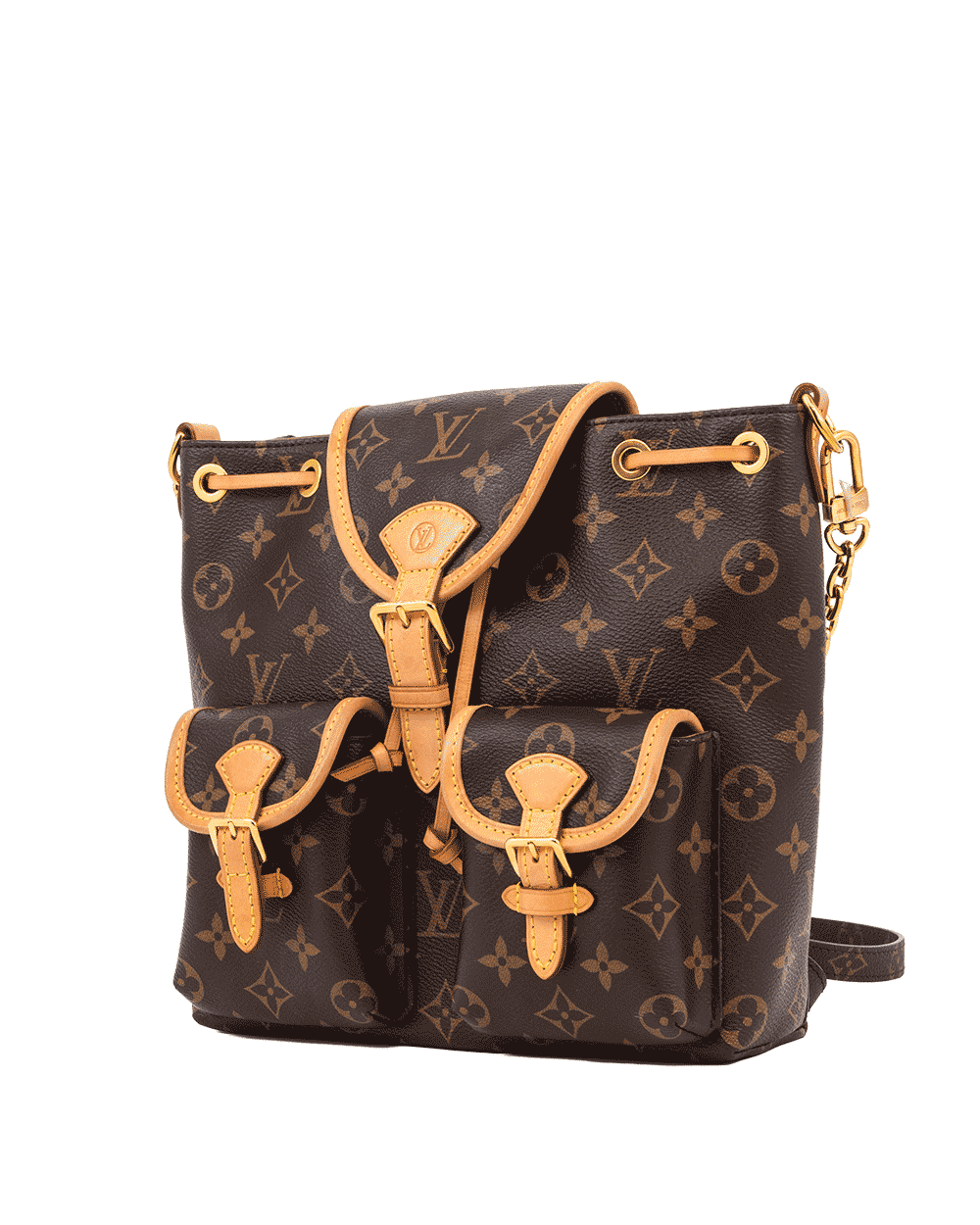 51 LV EXCURSION BACKPACK PM BROWN MONOGRAM CANVAS GHW MICROCHIP 0032