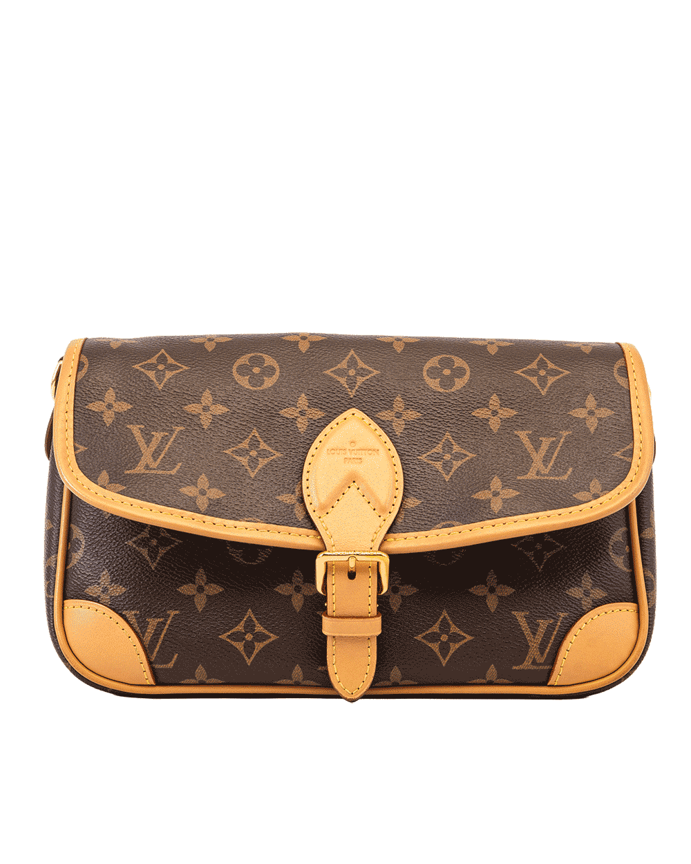 52 LV DIANE PM BROWN MONOGRAM CANVAS GHW MICROCHIP 0478
