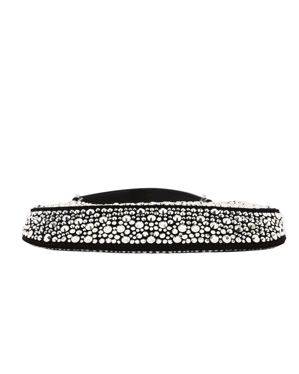52 PRADA CLEO BRUSHED BLACK CRYSTAL SATIN SHW MICROCHIP 0123