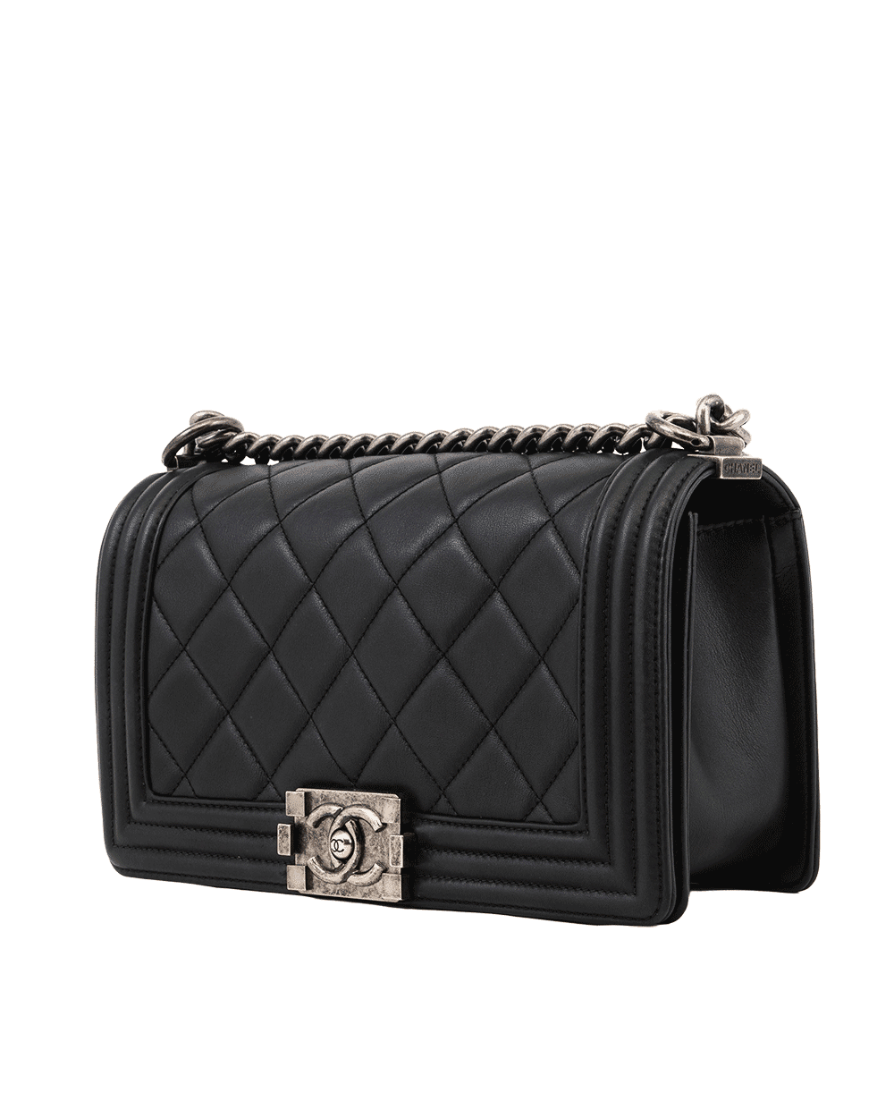53 CHANEL BOY 10 BLACK LAMB RHW 19086324 0529