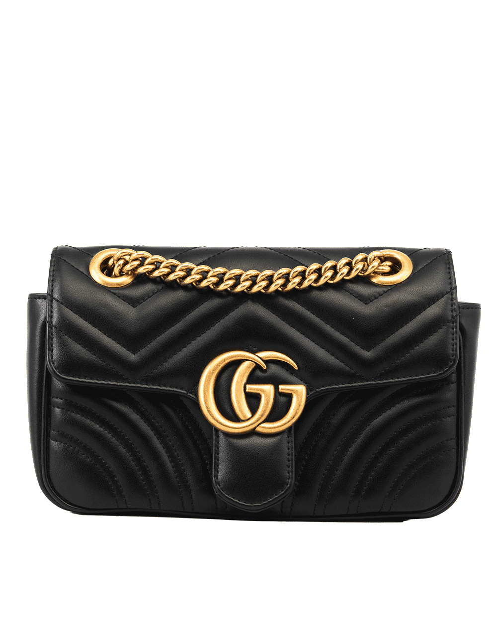 53 GUCCI GG MARMONT 22 BLACK CALF GHW 446744 520984 0613