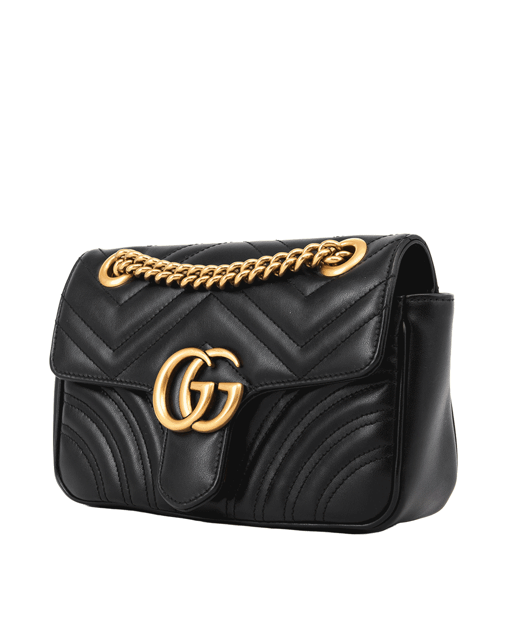 53 GUCCI GG MARMONT 22 BLACK CALF GHW 446744 520984 0614