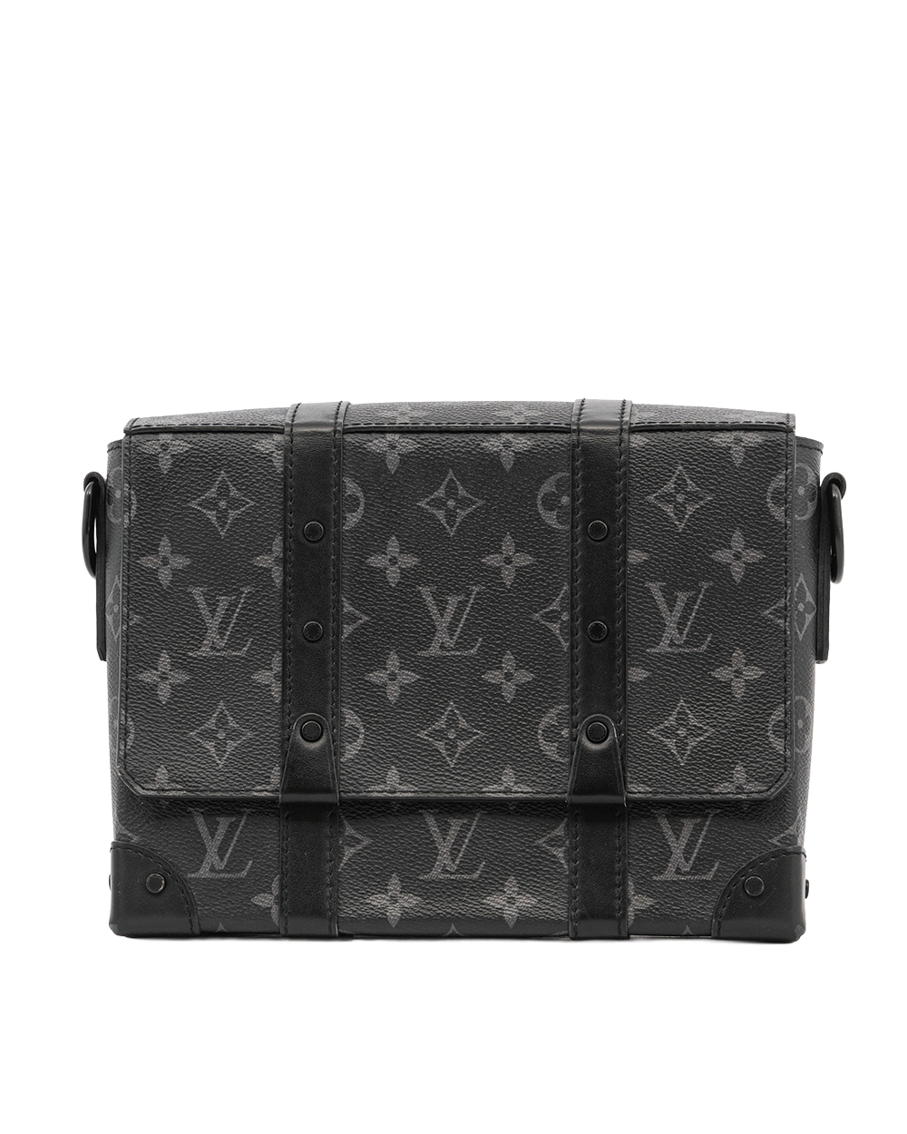 53 LV TRUNK MESSENGER ECLIPSE MONOGRAM CANVAS SOBLACK MICROCHIP 0338