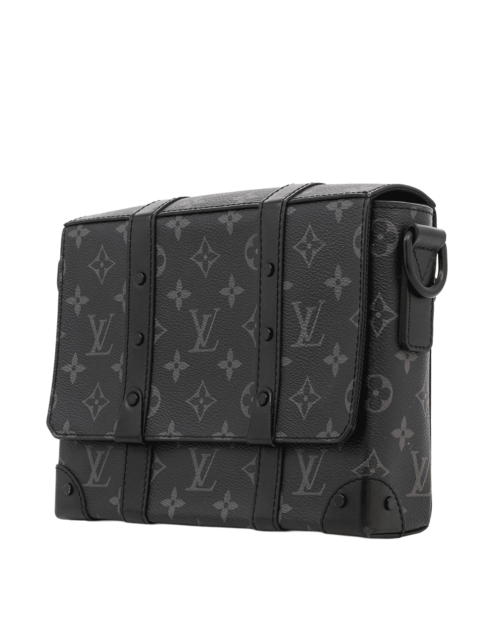 53 LV TRUNK MESSENGER ECLIPSE MONOGRAM CANVAS SOBLACK MICROCHIP 0339