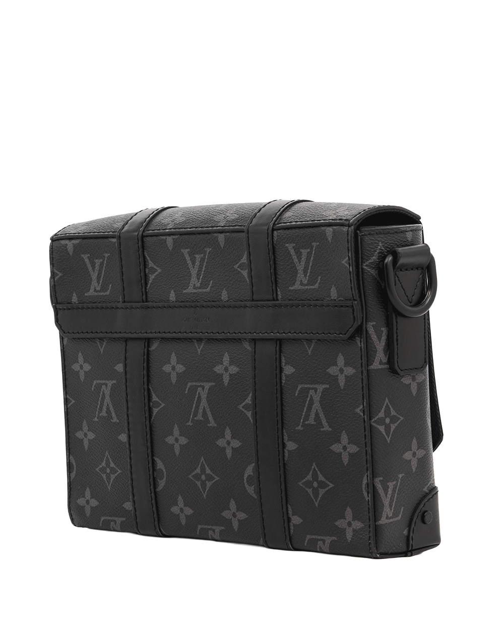 53 LV TRUNK MESSENGER ECLIPSE MONOGRAM CANVAS SOBLACK MICROCHIP 0340