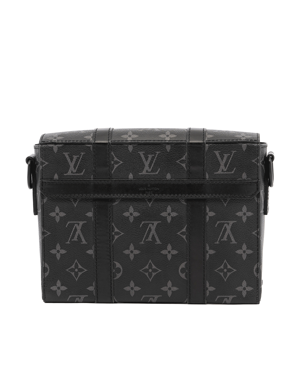 53 LV TRUNK MESSENGER ECLIPSE MONOGRAM CANVAS SOBLACK MICROCHIP 0341