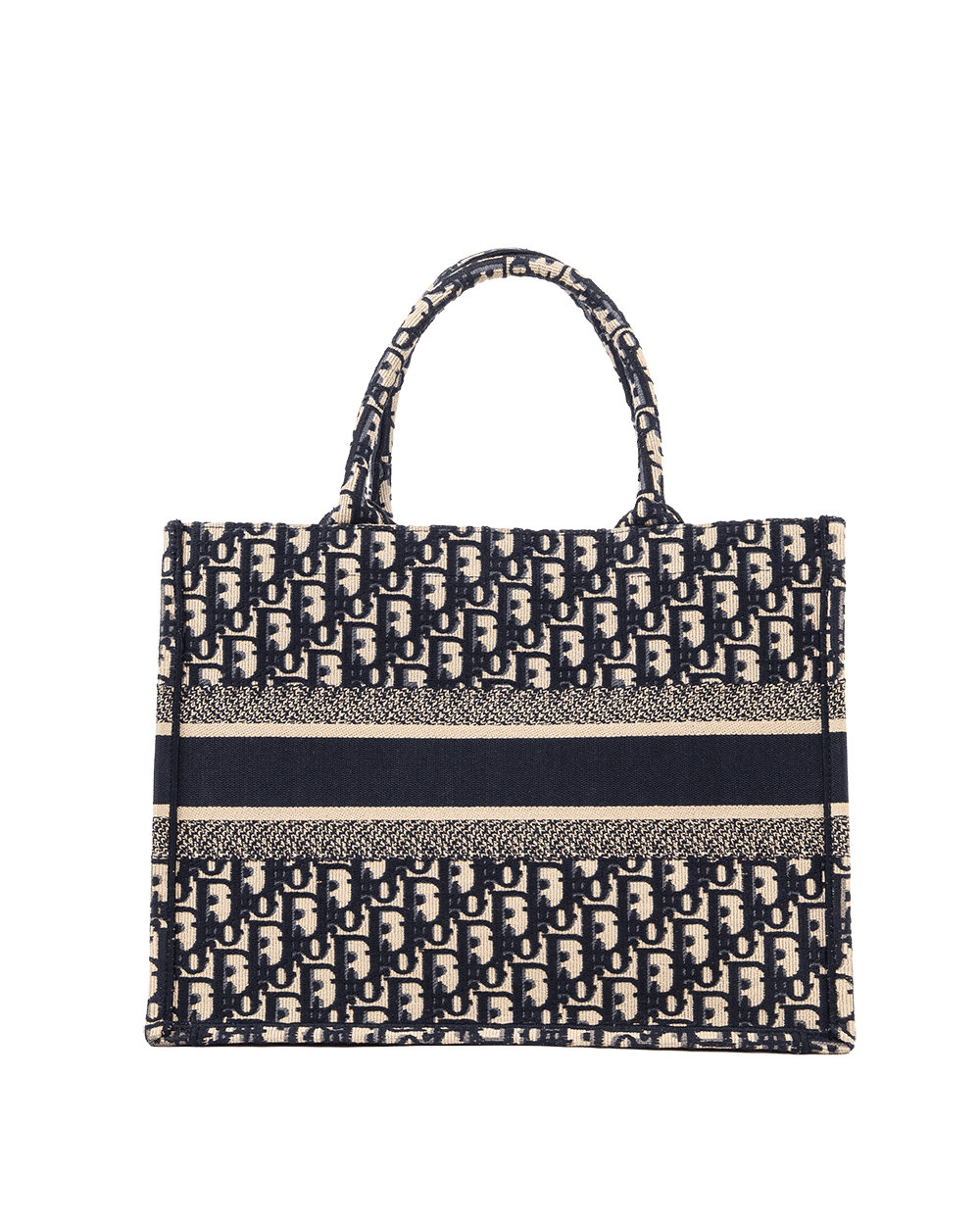 54 DIOR BOOK TOTE MEDIUM BLUE NAVY OBLIQUE JACUARD GHW 62 MA 0270 0408