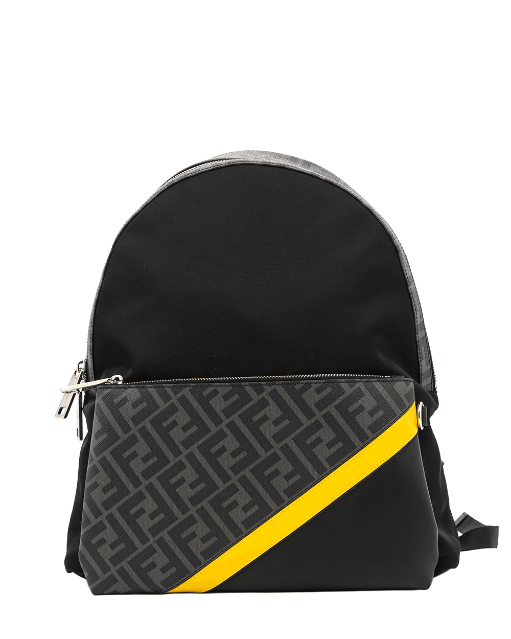54 FENDI DIAGONAL BACKPACK MEDIUM BLACK NYLON SHW 7VZ042 A9XT 238 05010 0412