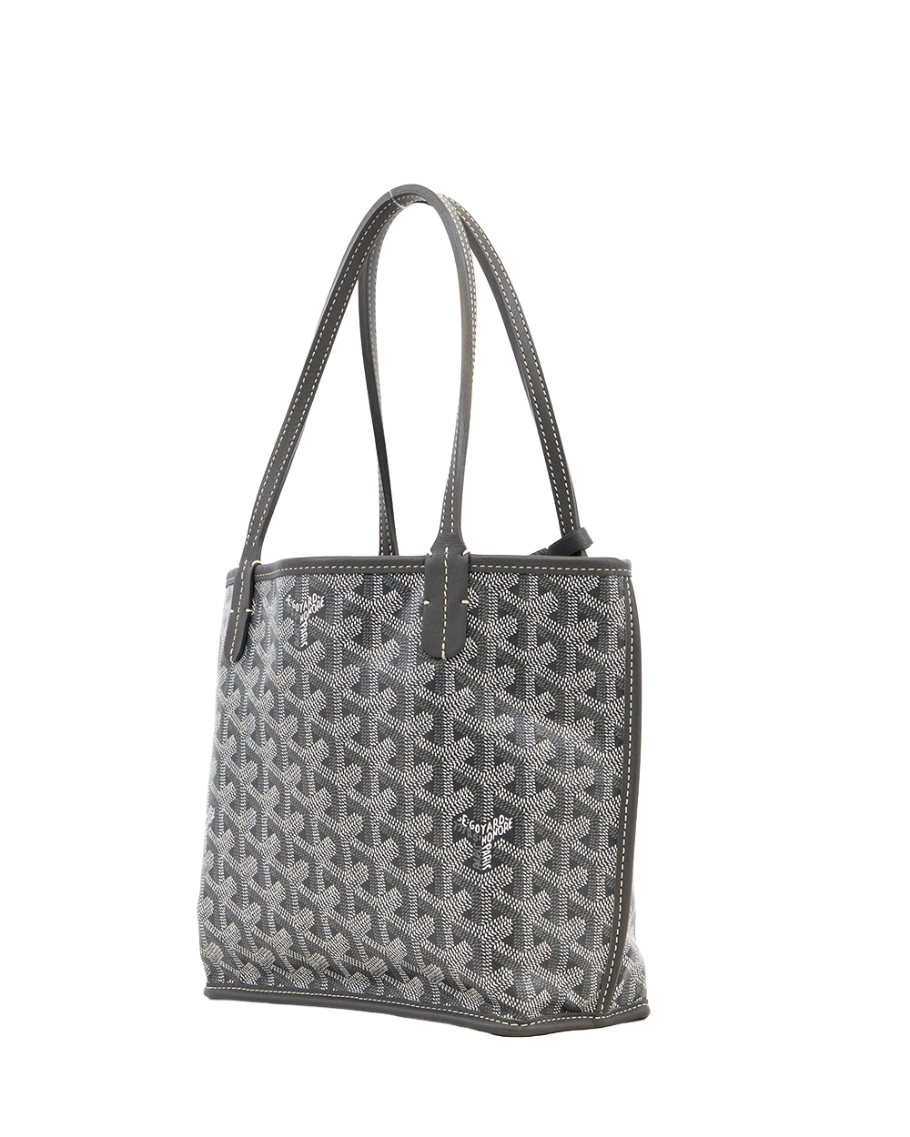 55 GOYARD ANJOU MINI GRAY CANVAS SHW SUT020256 0322