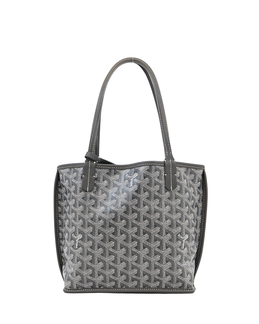 55 GOYARD ANJOU MINI GRAY CANVAS SHW SUT020256 0324