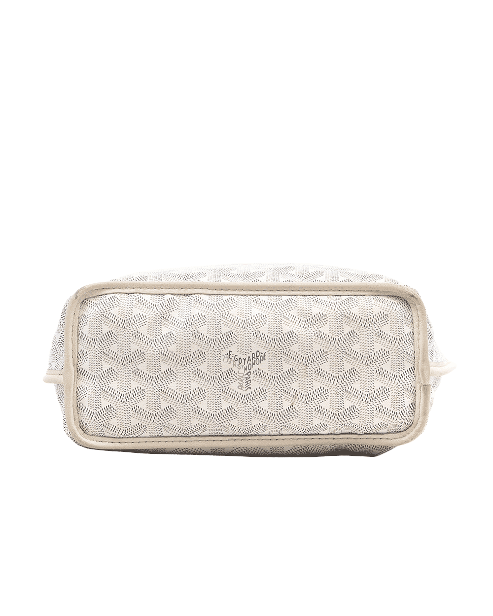 55 GOYARD ANJOU MINI WHITE HEART PINK CANVAS SHW SOA 120240 0316