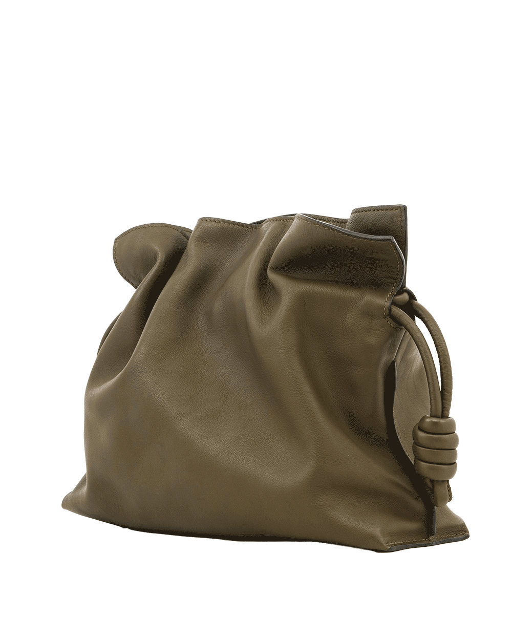 55 LOEWE FLAMENCO LARGE KHAKI CALF GHW 052402 0389
