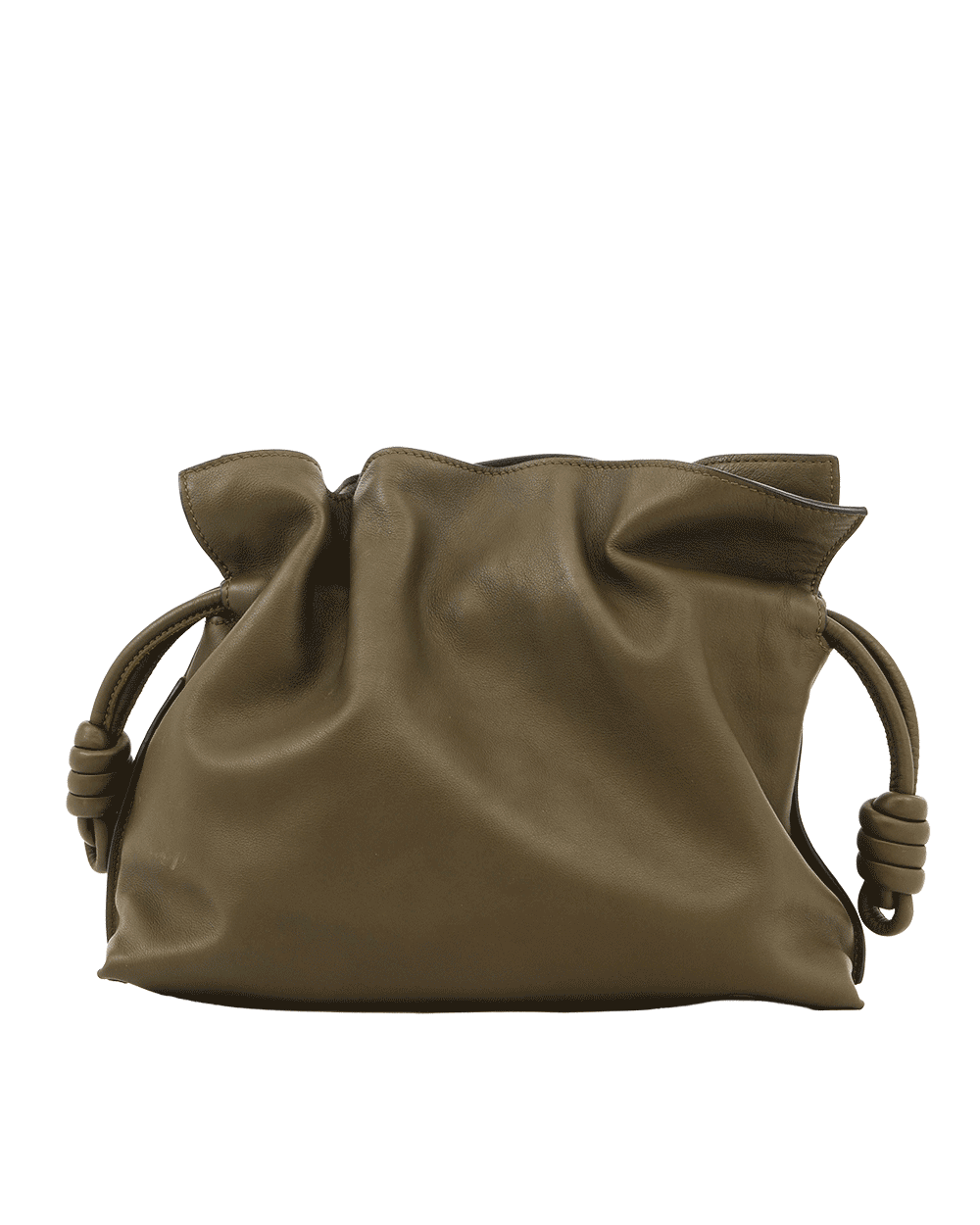 55 LOEWE FLAMENCO LARGE KHAKI CALF GHW 052402 0390
