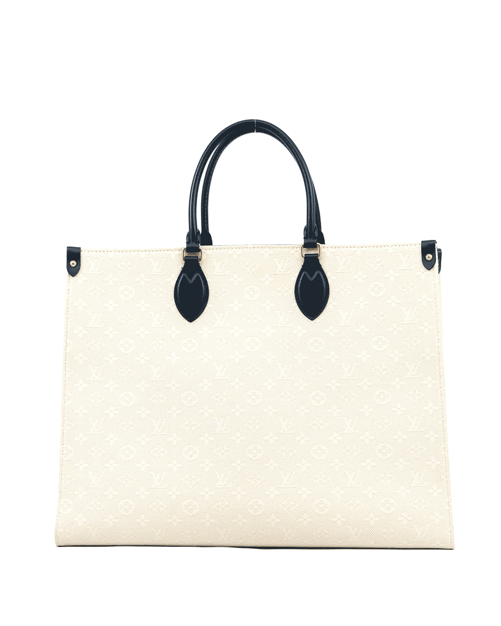 55 LV ON THE GO MM WHITE MONOGRAM CANVAS GHW MICROCHIP 1026