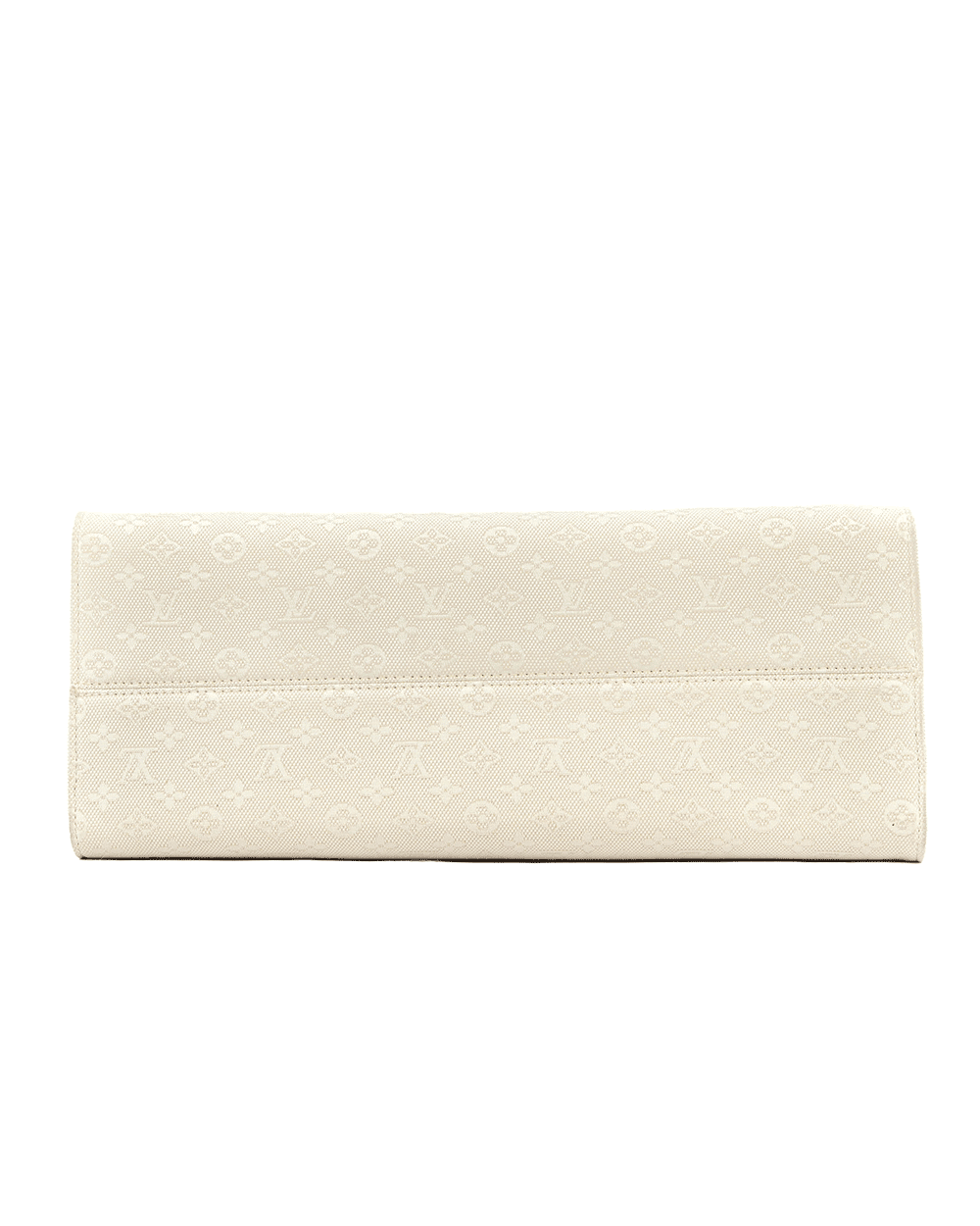 55 LV ON THE GO MM WHITE MONOGRAM CANVAS GHW MICROCHIP 1031
