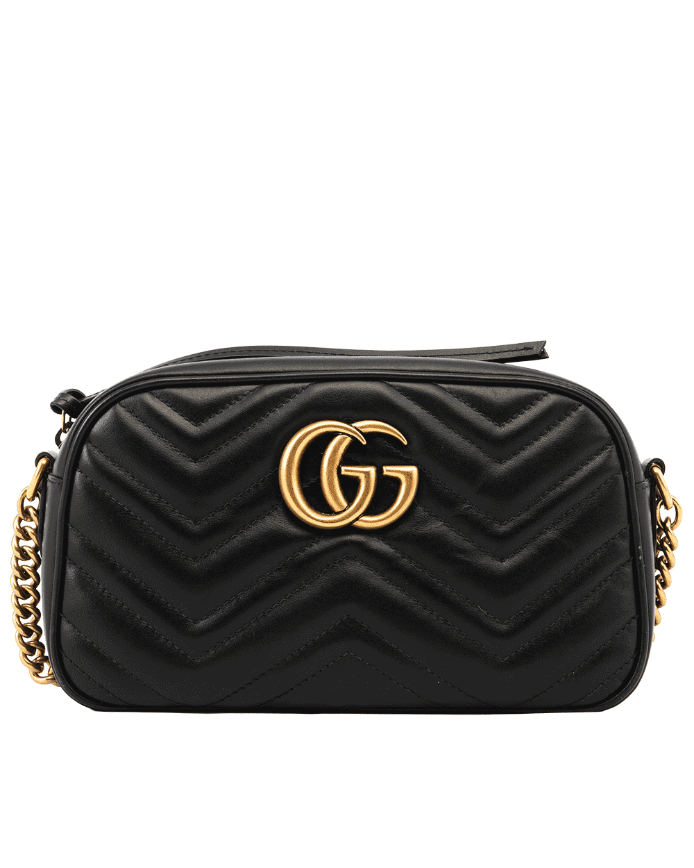 56 GUCCI MARMONT CAMERA 24 BLACK CALF GHW 447632 213317 0573