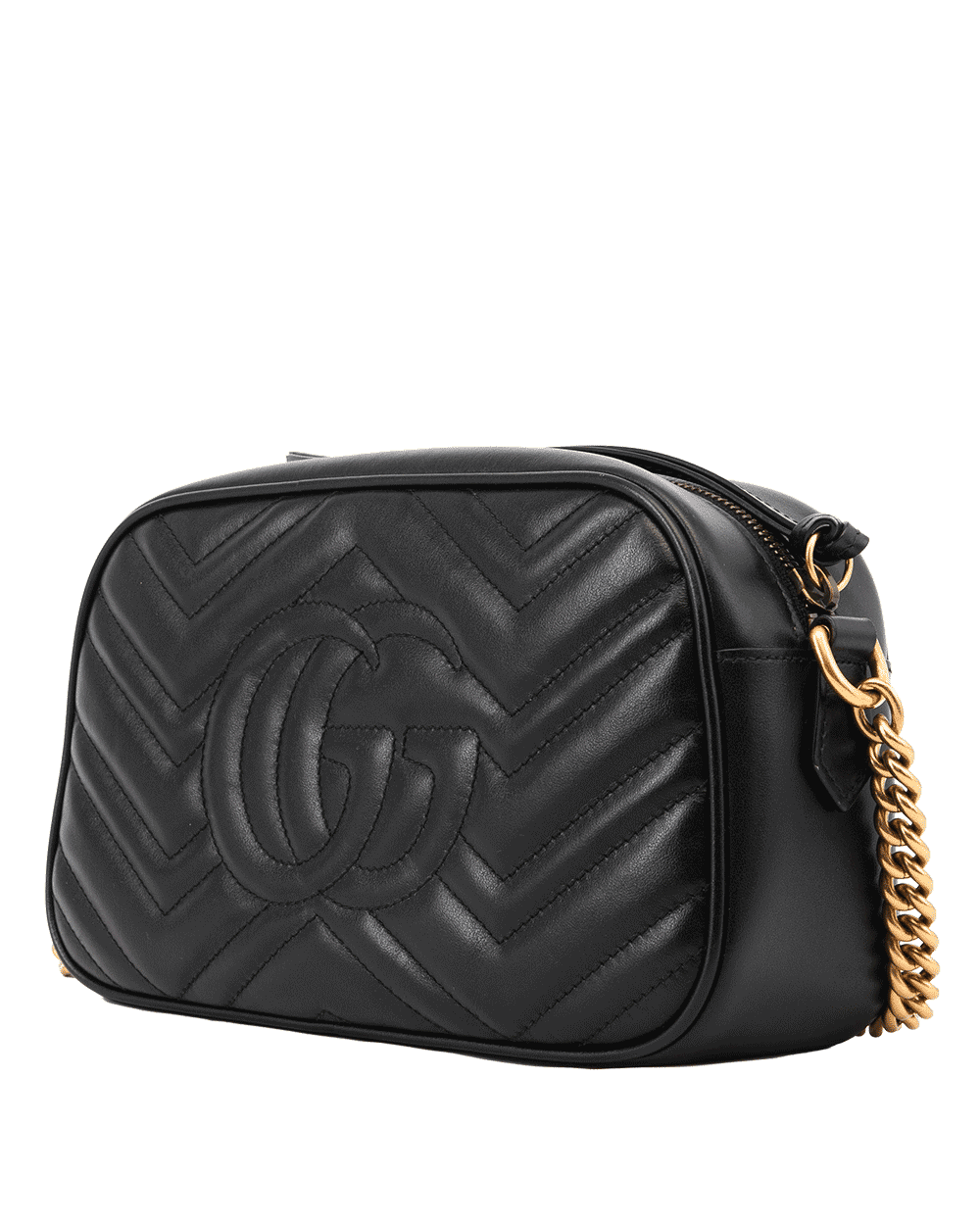 56 GUCCI MARMONT CAMERA 24 BLACK CALF GHW 447632 213317 0575