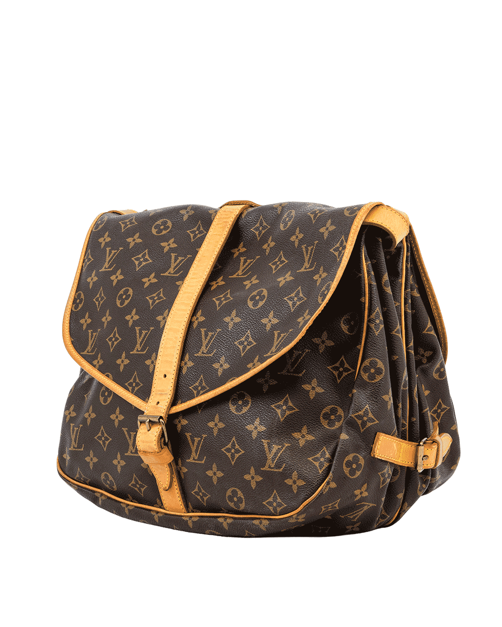 56 LV SAUMUR 35 BROWN MONOGRAM CANVAS GHW AR0913 0873