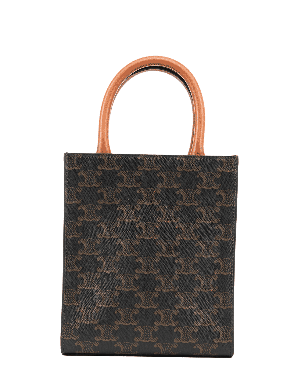 57 CELINE CABAS MINI BROWN TAN CANVAS GHW S GA 0253 S AT5212 0401