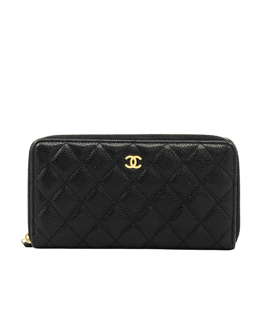 58 CHANEL ZIPPY WALLET LONG BLACK CAVIAR GHW 31634903 0909