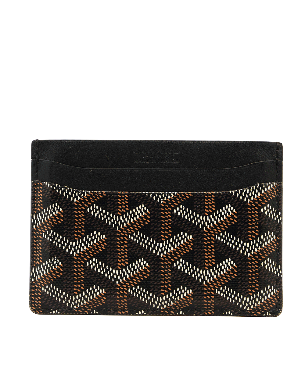 58 GOYARD SULPICE CARD SLOT SHORT BLACK CANVAS CRN020195 1094