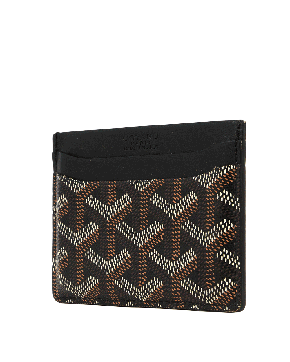 58 GOYARD SULPICE CARD SLOT SHORT BLACK CANVAS CRN020195 1095