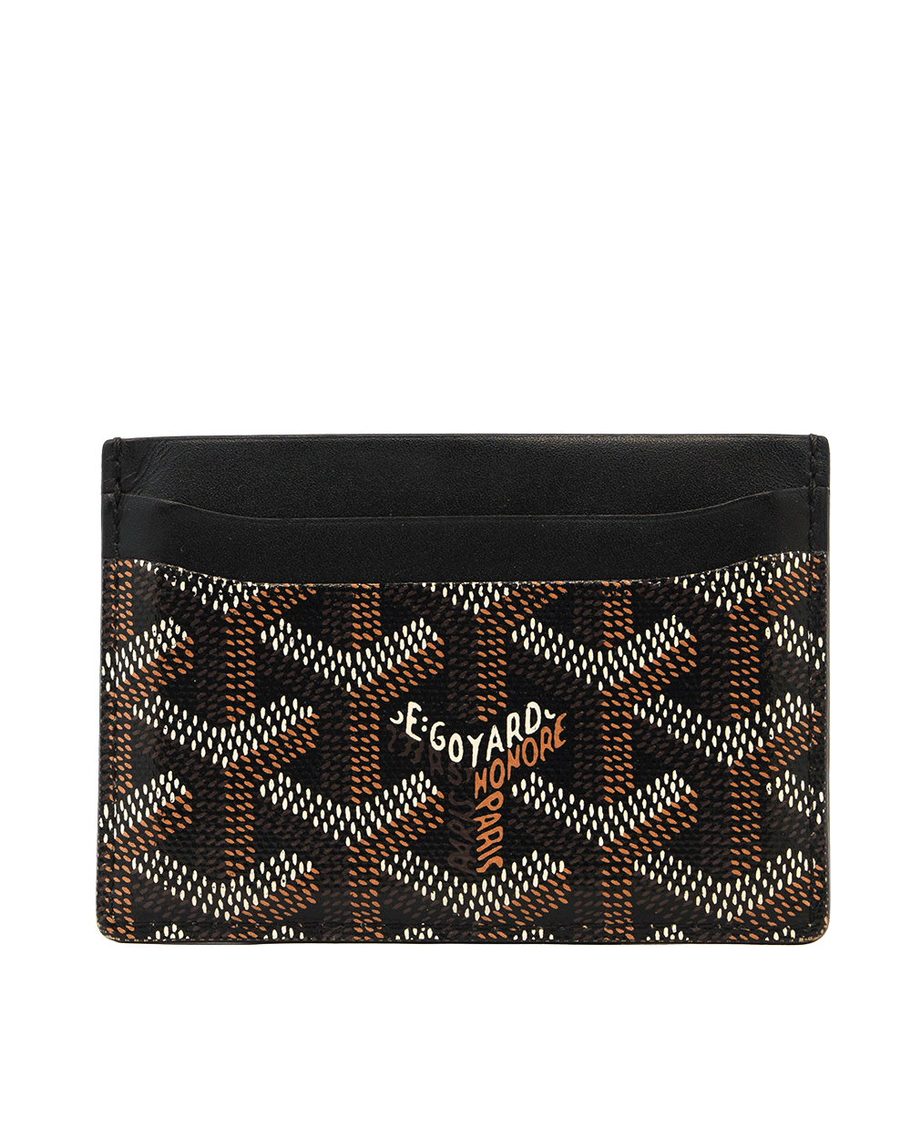 58 GOYARD SULPICE CARD SLOT SHORT BLACK CANVAS CRN020195 1097