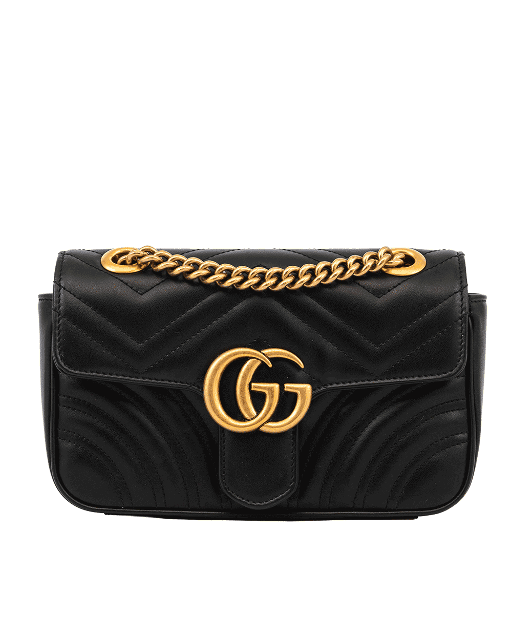 59 GUCCI GG MARMONT 22 BLACK CALF GHW 446744 527066 0017