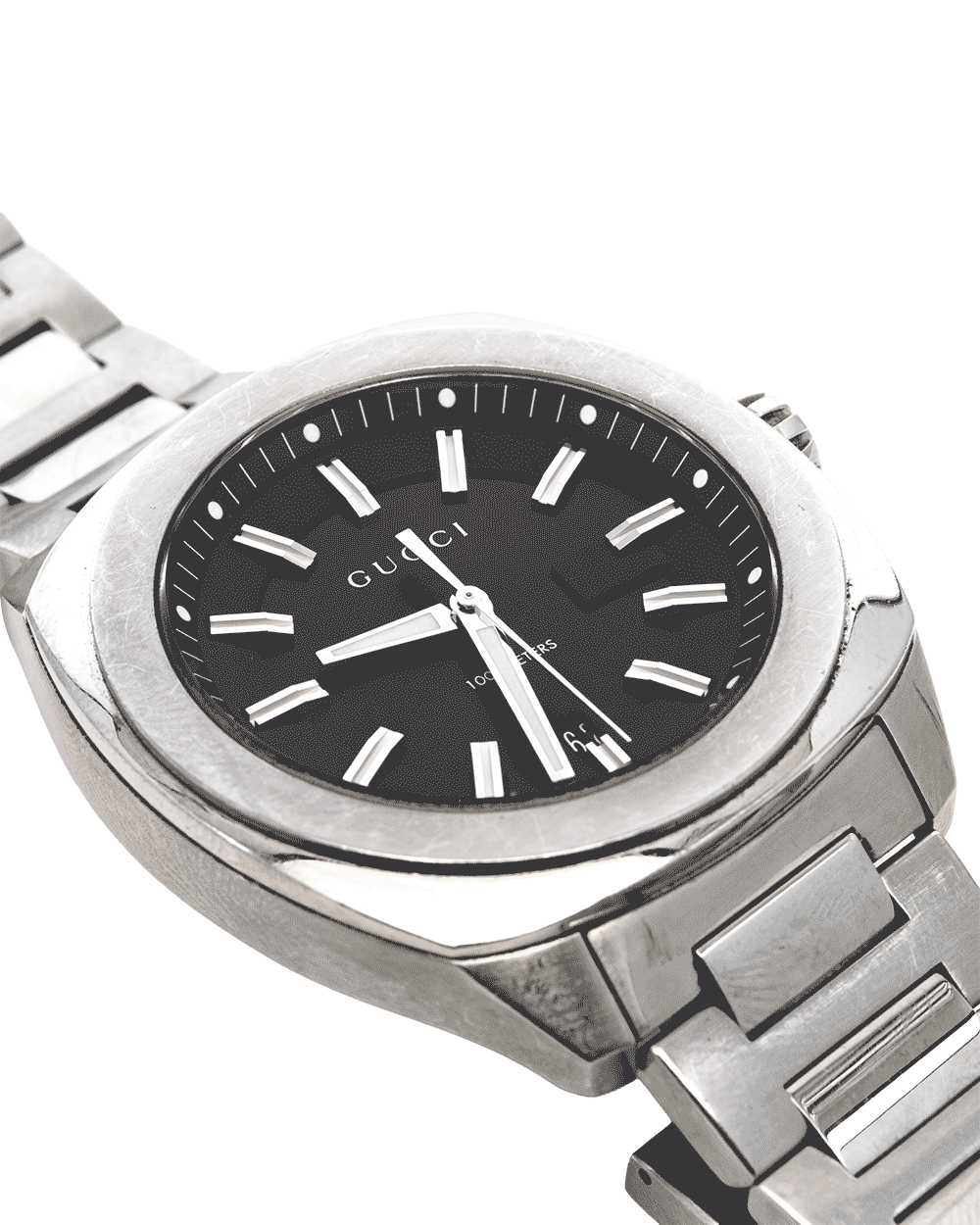 6 GUCCI GG2570 WATCH 40 MM BLACK STAINLESS STEEL SHW 17222521 1609