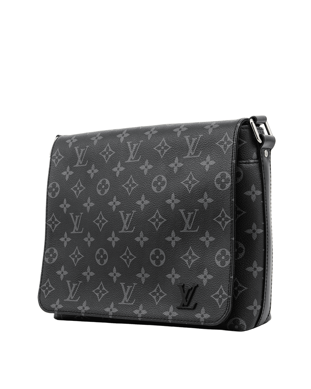 6 LV DISTRIC MESSENGER PM ECLIPSE MONOGRAM CANVAS SHW MICROCHIP 0685