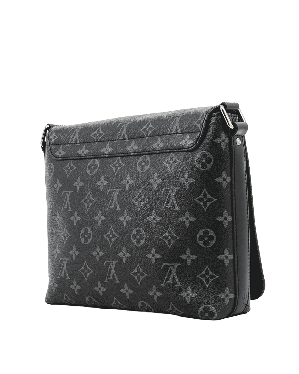 6 LV DISTRIC MESSENGER PM ECLIPSE MONOGRAM CANVAS SHW MICROCHIP 0686