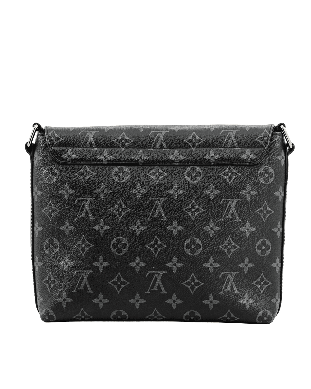 6 LV DISTRIC MESSENGER PM ECLIPSE MONOGRAM CANVAS SHW MICROCHIP 0687