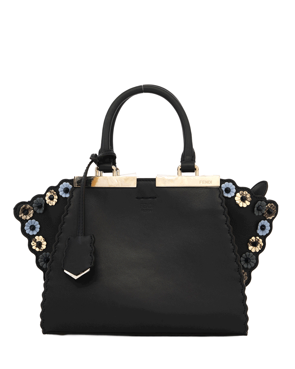 60 FENDI 3 JOURS TOTE MINI BLACK CALF SHW 8 BH333 A1AY 1056