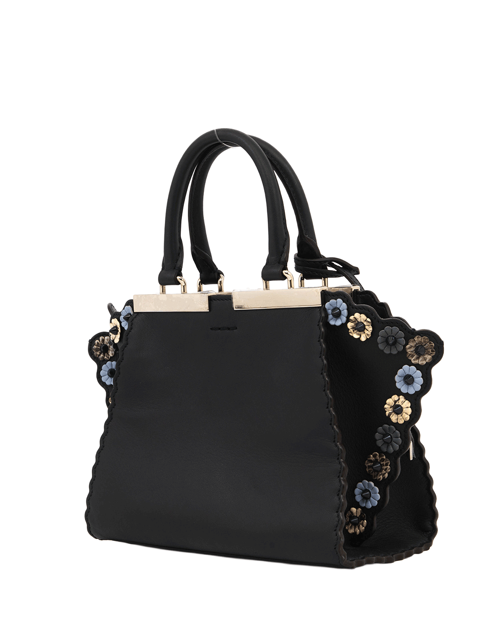 60 FENDI 3 JOURS TOTE MINI BLACK CALF SHW 8 BH333 A1AY 1058