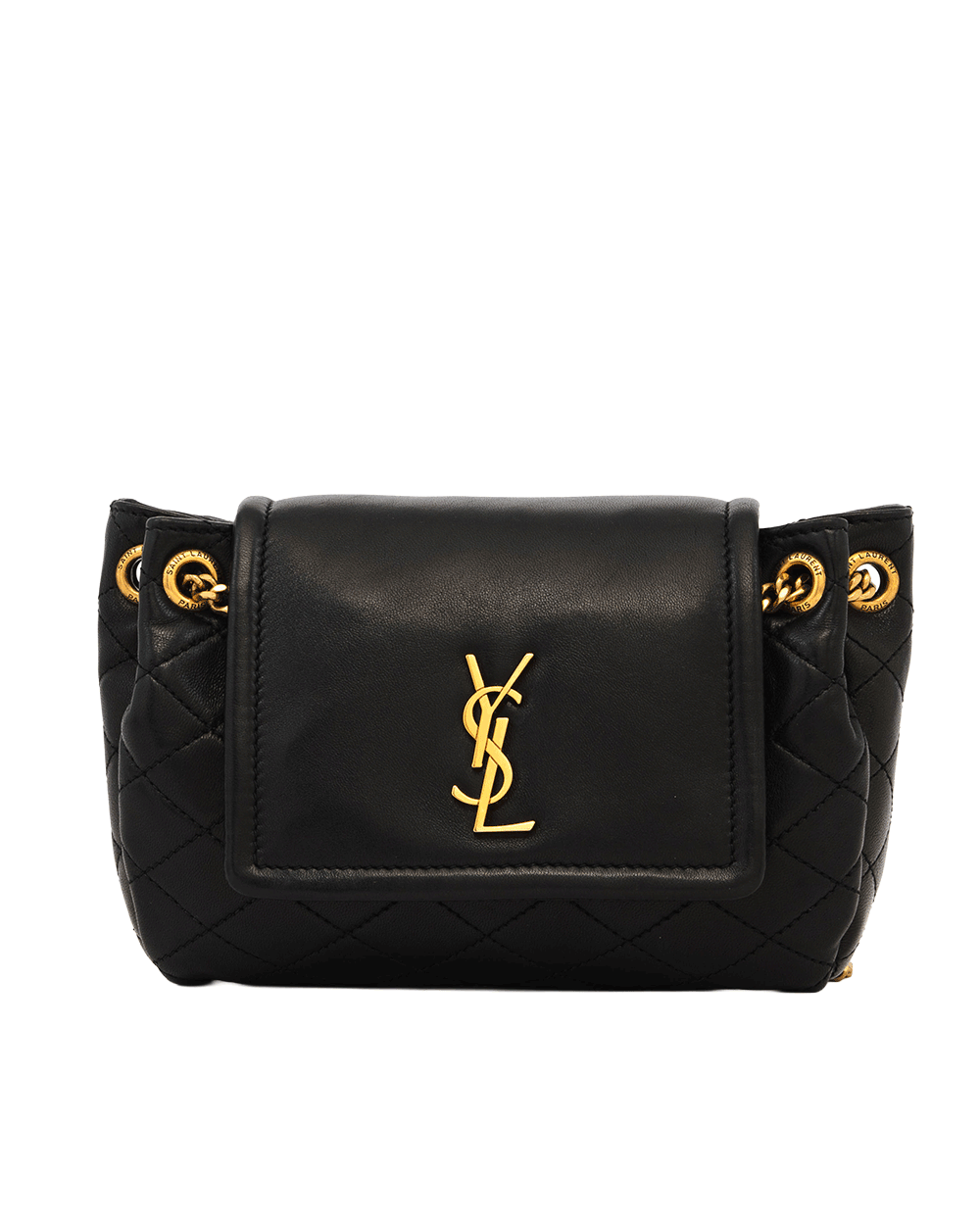 62 YSL NOLITA MINI BLACK CALF GHW PMR672738 0722 1017
