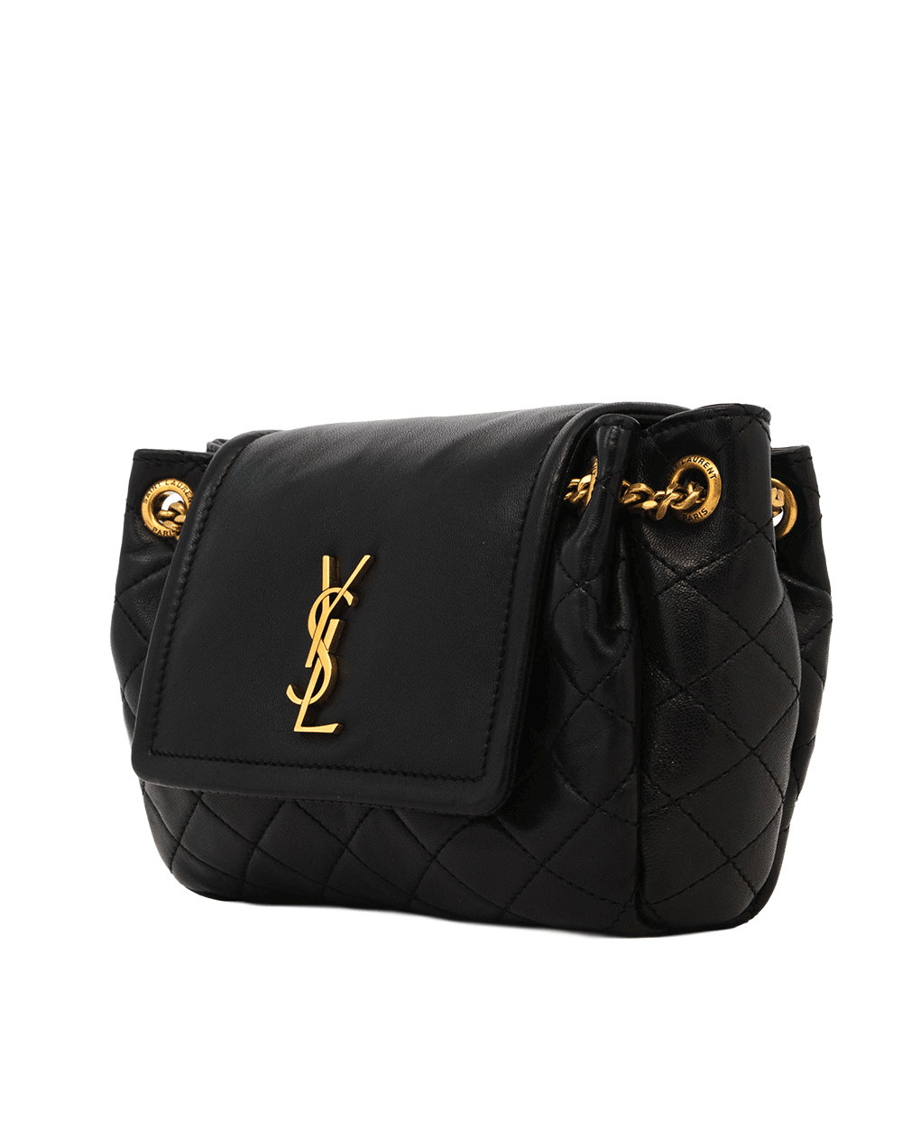 62 YSL NOLITA MINI BLACK CALF GHW PMR672738 0722 1019