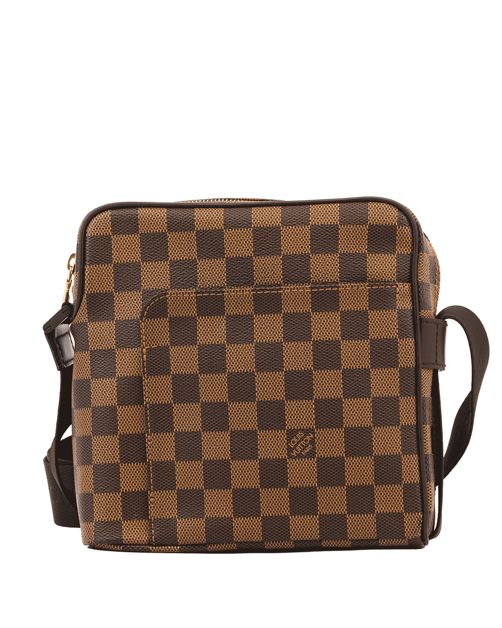 63 LV OLAV PM BROWN DAMIER CANVAS GHW MI0056 0665