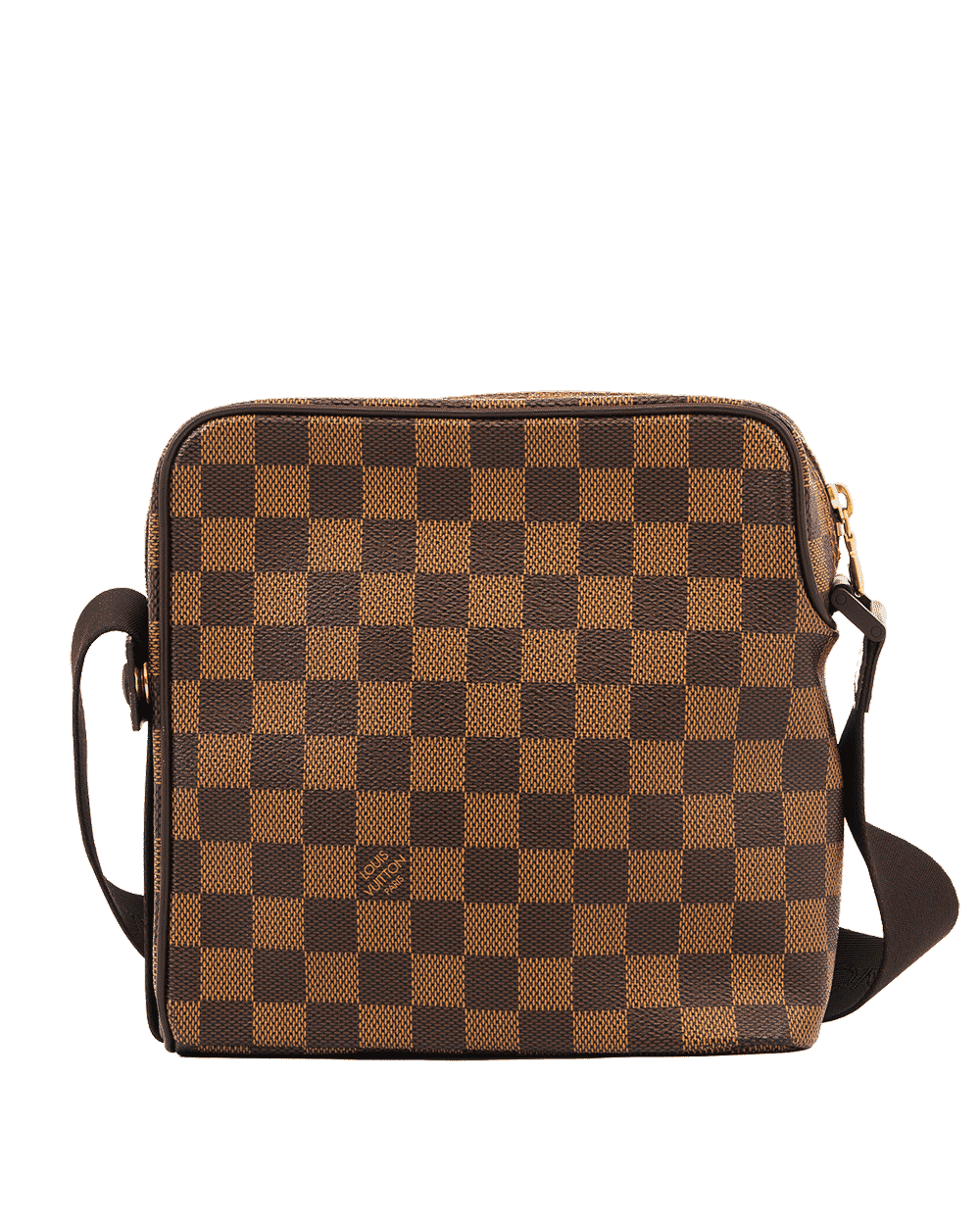 63 LV OLAV PM BROWN DAMIER CANVAS GHW MI0056 0668