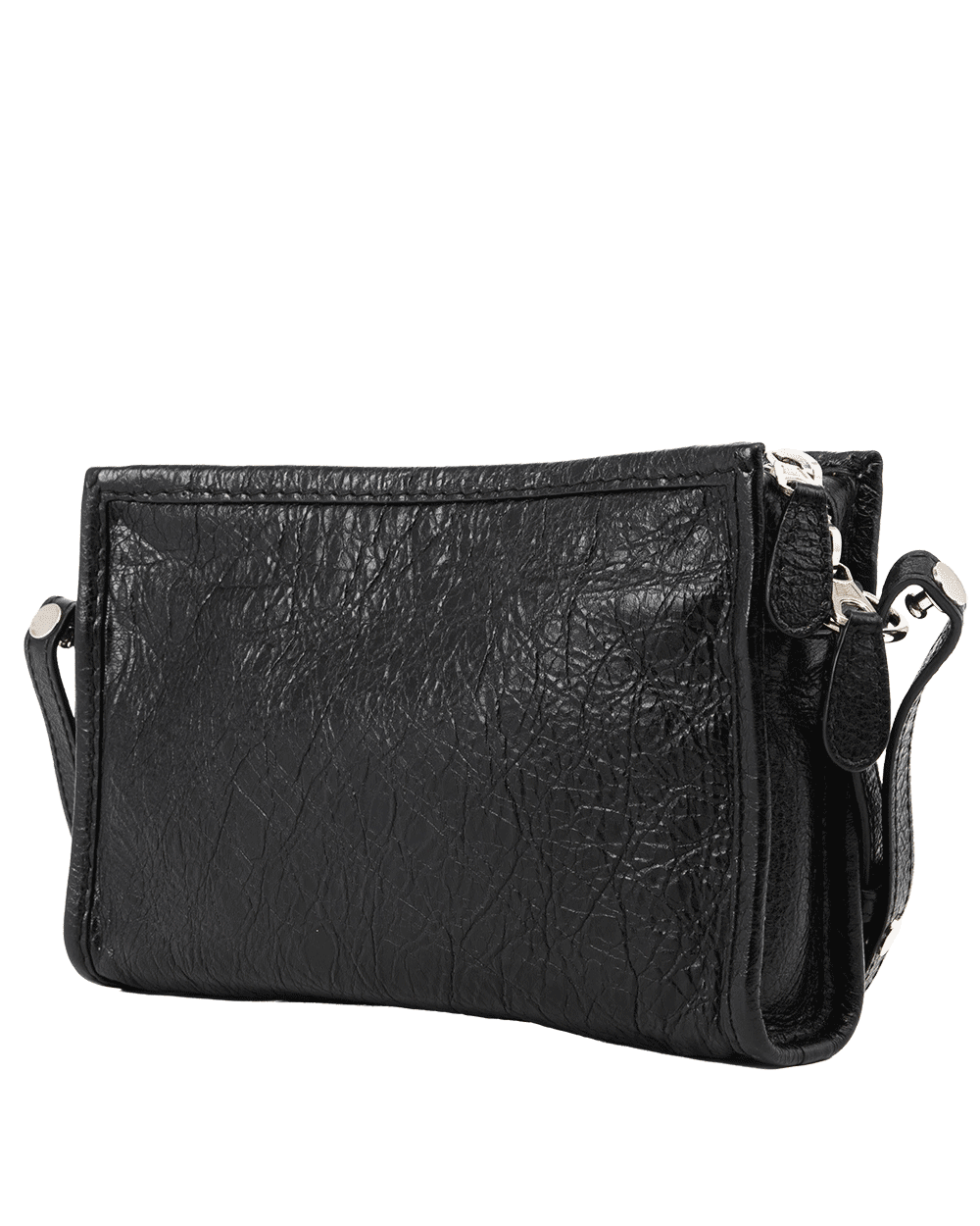 64 BALENCIAGA SHOLDER BAG POCHETTE BLACK CALF SHW 0630