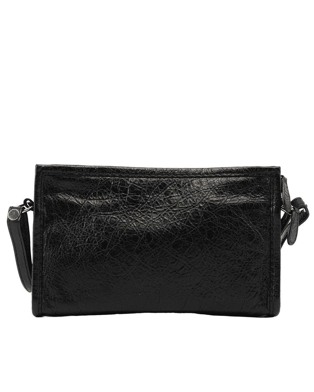 64 BALENCIAGA SHOLDER BAG POCHETTE BLACK CALF SHW 0631