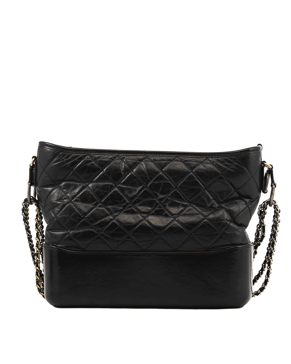 64 CHANEL GABRIELLE MEDIUM BLACK LAMB RGHW 25450684 0484