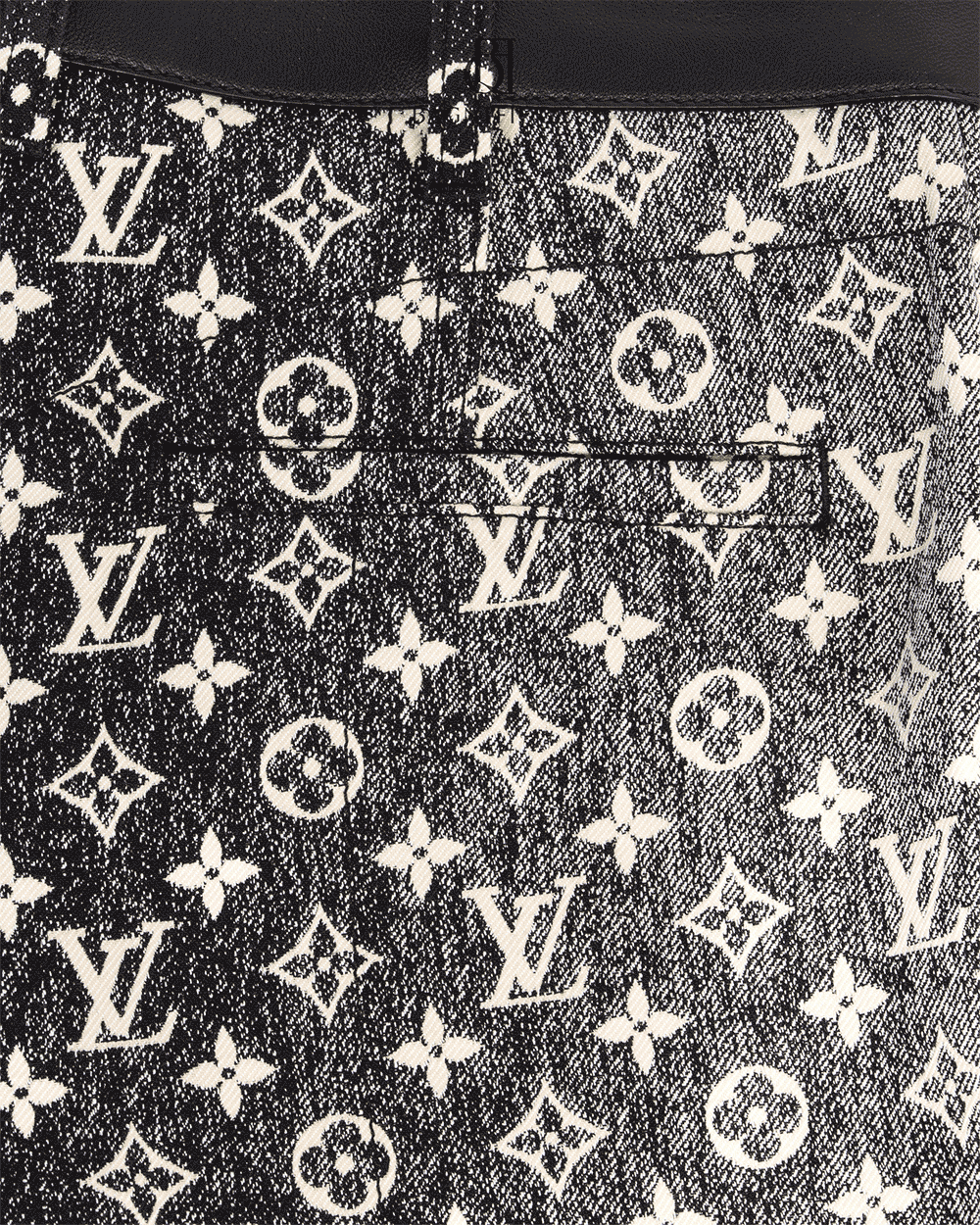 66 LV MONOGRAM PANTS 36 BLACK JEAN 1305