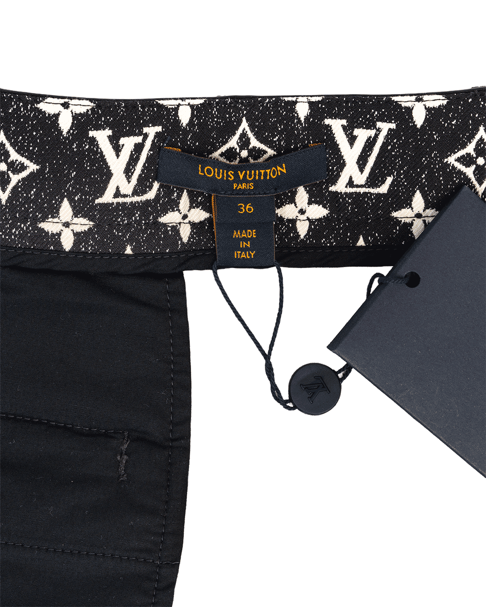 66 LV MONOGRAM PANTS 36 BLACK JEAN 1307