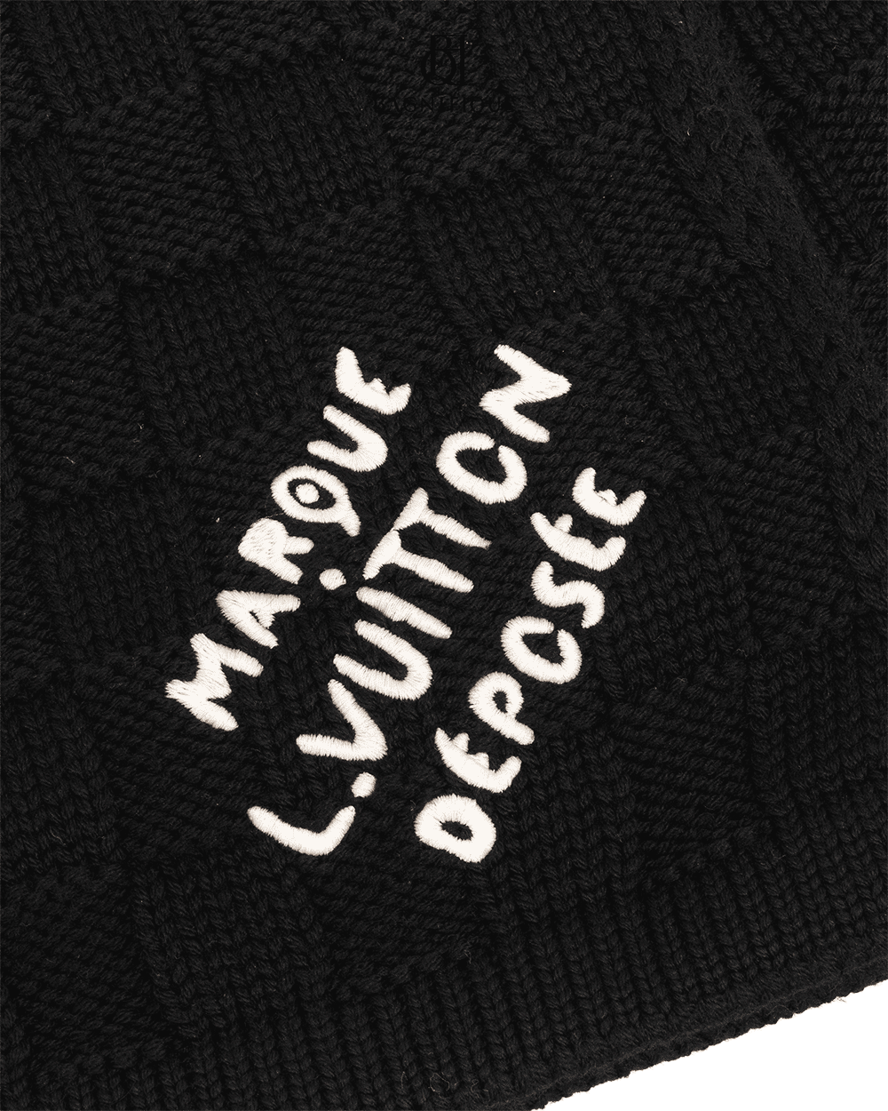 67 LV SNUG SCARF S BLACK WOOL 1310