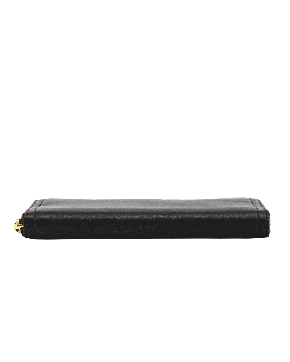 69 PRADA ZIPPY WALLET LONG BLACK BEIGE CALF GHW 0221