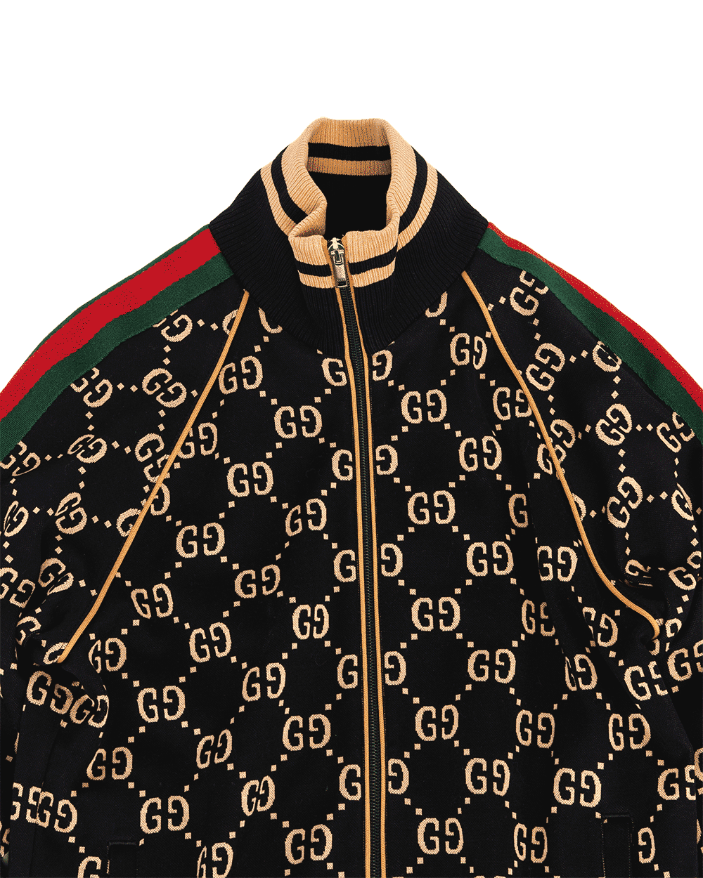70 GUCCI GG JACQUARD JACKET XL NAVY COTTON SHW 1334